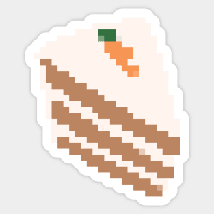 Carrot Cake Pixel Art Sticker